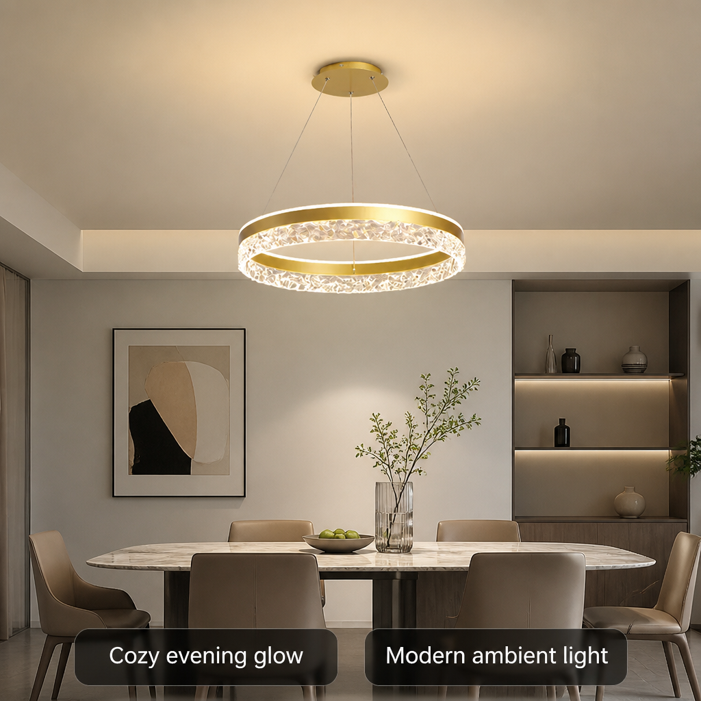 Modern Acrylic LED Ceiling Light with Three Adjustable Color Temperatures - Image 3