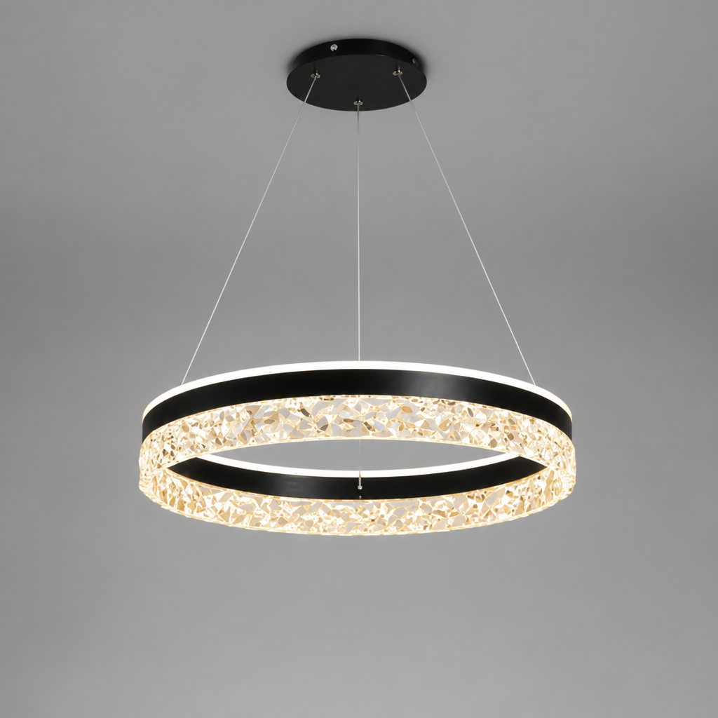 Modern Acrylic LED Ceiling Light with Three Adjustable Color Temperatures - Image 10