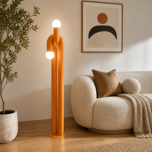 Modern Vertical LED Floor Lamp Iron Art Design 158 cm